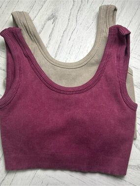 Hyfve Bralette Tank Top Cropped S/M  Set of 2